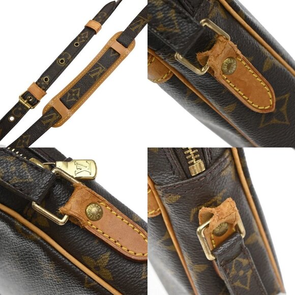 LOUIS VUITTON Danube Shoulder Bag Monogram Leather Brown France - Picture 14 of 15